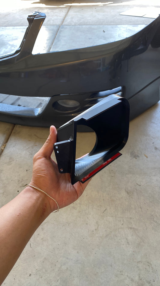 06-08 CL9/CL7 Fog Light Ducts adapted for BRC and CT Cold Air Intake