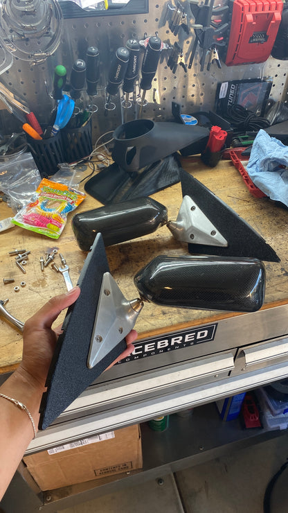 TSX/CL9 Craft Square Style Carbon Fiber Mirrors
