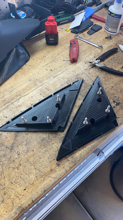 TSX/CL9 Craft Square Style Carbon Fiber Mirrors