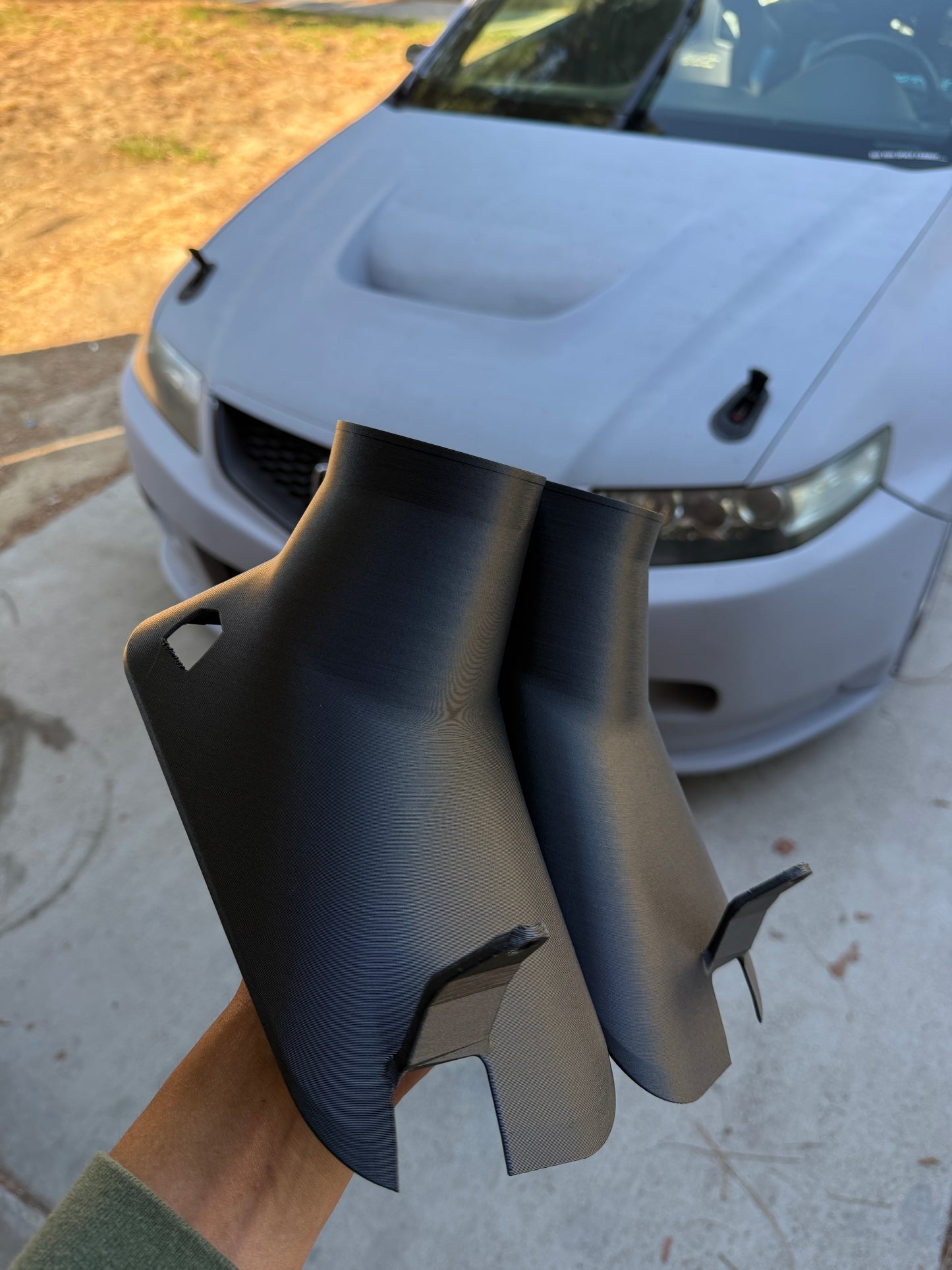 03-05 TSX/CL9/CL7 Brake Cooling Fog Light Ducts (3" Outlet) for Stock, Mugen, A-Spec Lip