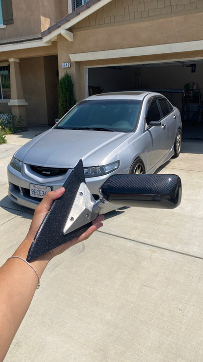 TSX/CL9 Craft Square Style Carbon Fiber Mirrors