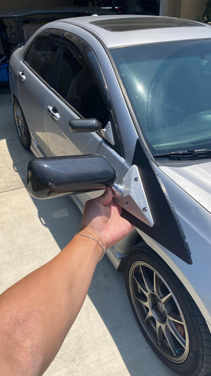 TSX/CL9 Craft Square Style Carbon Fiber Mirrors