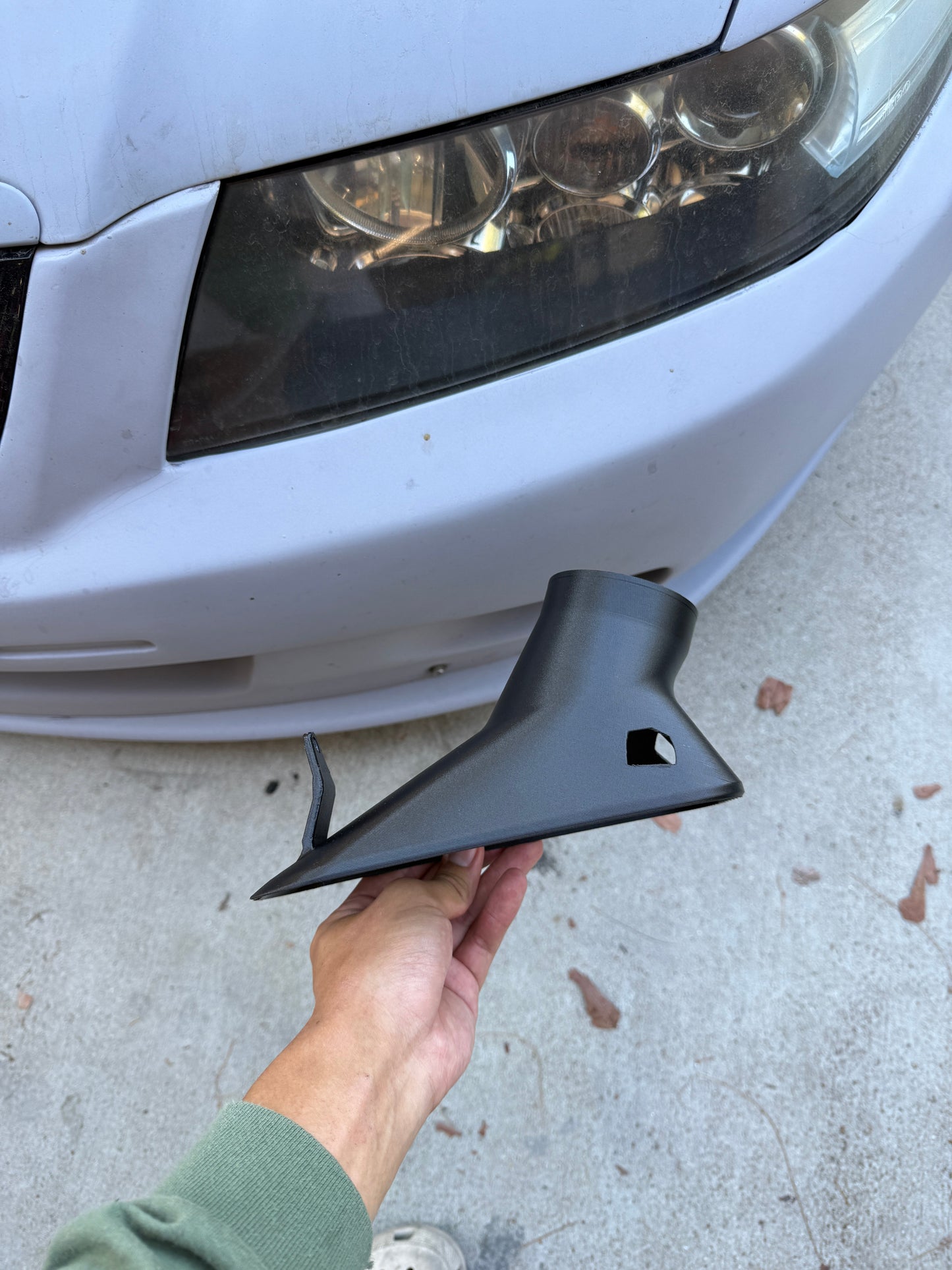 03-05 TSX/CL9/CL7 Brake Cooling Fog Light Ducts (3" Outlet) for Stock, Mugen, A-Spec Lip