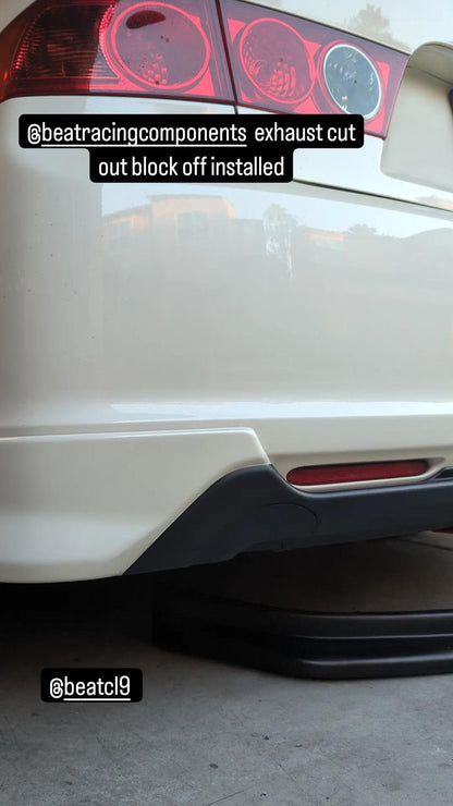 06-08 TSX A-Spec Rear Lip Exhaust Plug