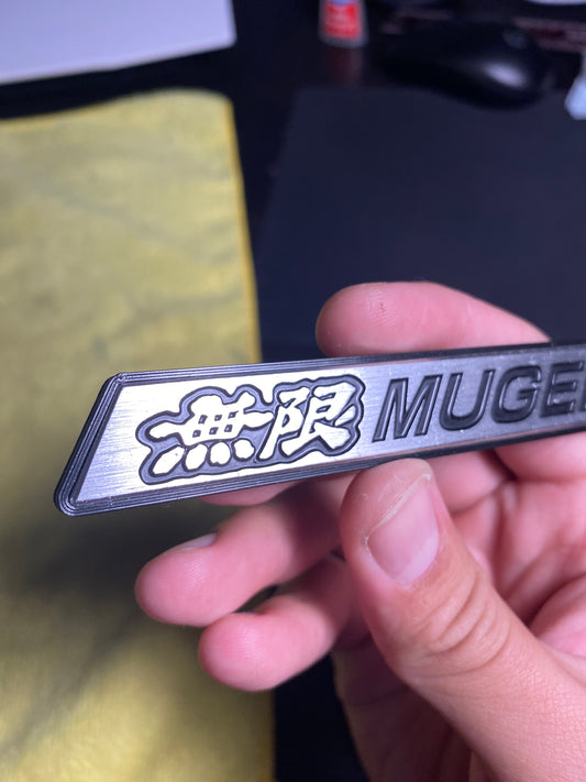 Small Mugen emblem backing plate