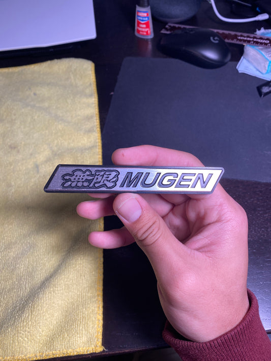 Small Mugen emblem backing plate