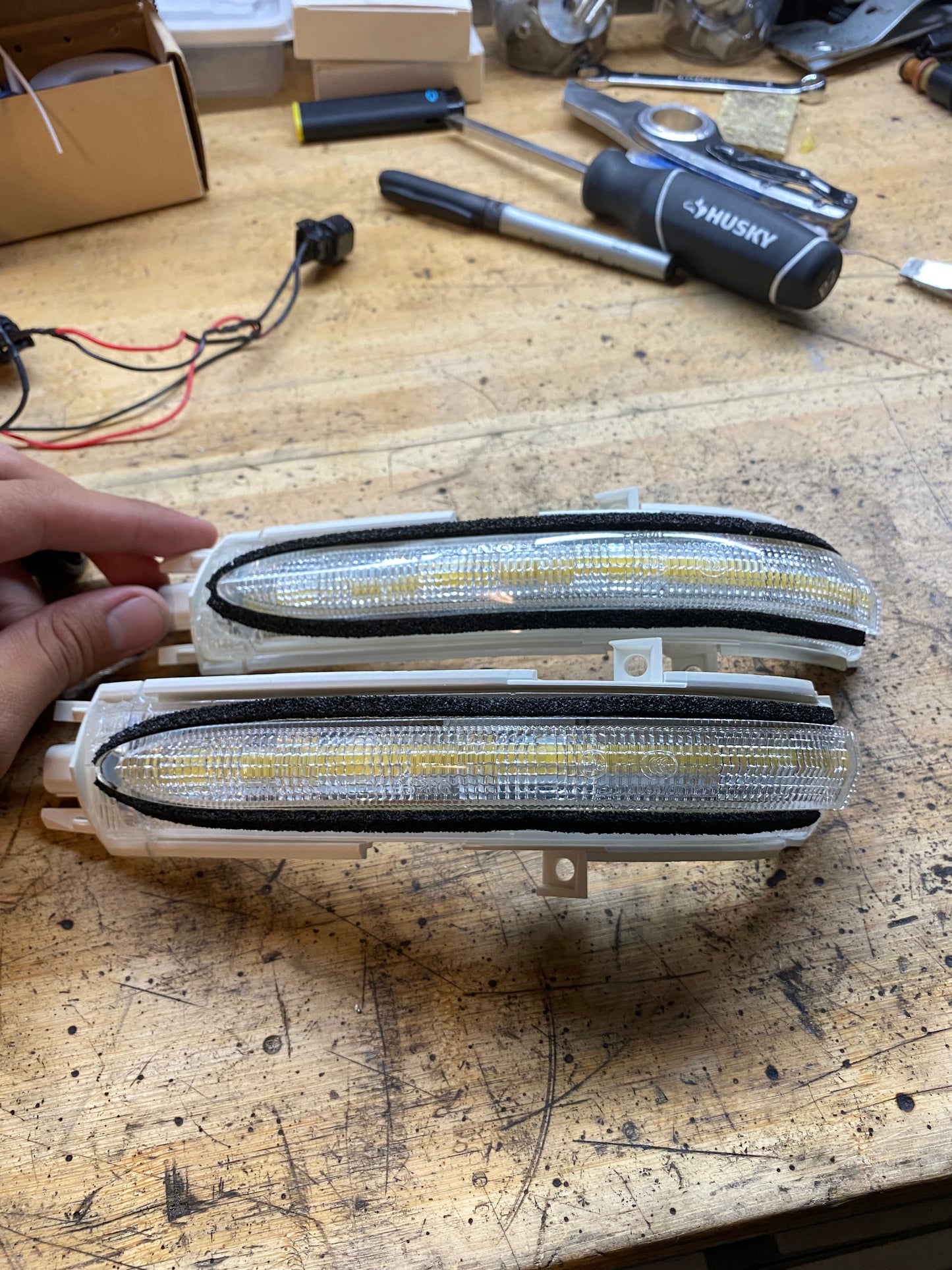 White LED Mirror Signals Acura TSX