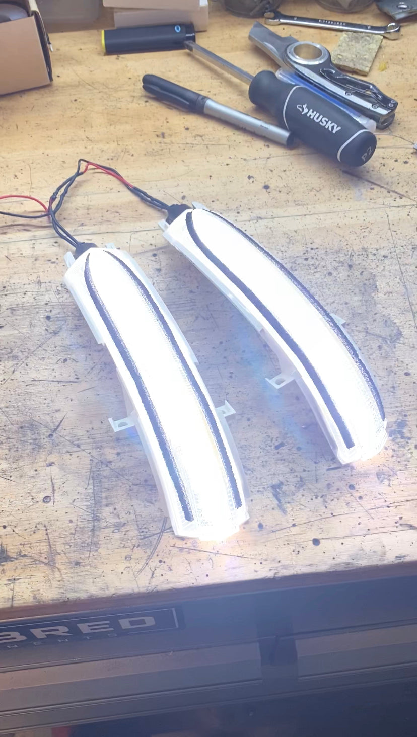 White LED Mirror Signals Acura TSX